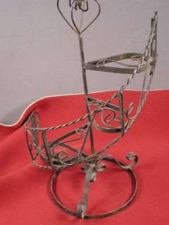   Wire Spiral Staircase Table top Plant Stand, 4 Steps, 18 tall  