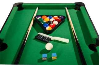 New 40 Table Top Pool Table   Includes Cues, Balls & Triangle  