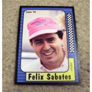    1991 Maxx Felix Sabates # 78 Nascar Racing Card
