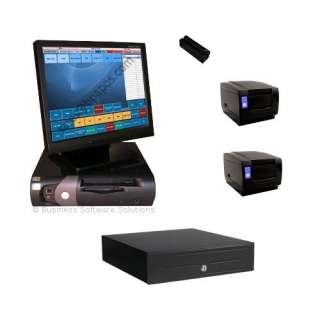 DELL Restaurant TOUCHSCREEN POS System W PRINTERS  