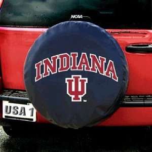 Indiana Hoosiers NCAA Spare Tire Cover (Black)  Sports 