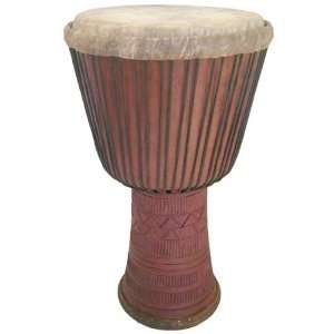  Classic Hand carved Guinea Djembe Drum   13 X 24 