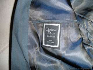 Christian Dior Monsieur Mens Blazer 40 Regular Navy Blue 100% Wool 