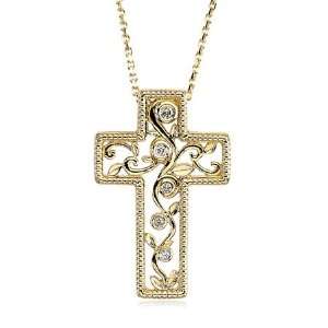  Journey to the Cross Pendant in 14k Gold: Jewelry