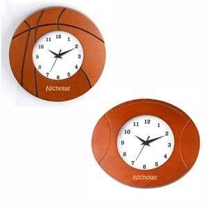  Personalized Basketball or Football Wooden Wall Clock 