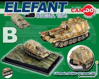 Dragon Can.Do WWII German Tanks 1:144 scale Elefant / Ferdinand Series 