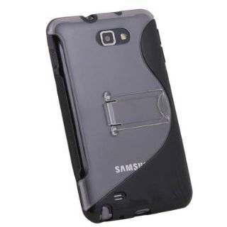 Hybrid gel with stand TPU cover case for Samsung Galaxy Note i9220 