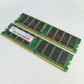 1GB 2X512MB DDR SDRAM PC2700 333Mhz 184Pin Dimm Desktop Memory Free 