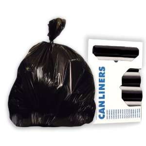   Gallon 30 Inch by 36 Inch 0.4 Mil Black LLDPE Can Liner (Case of 250