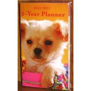   NEW 2010   2011 Puppy 2 Year Pocket Planner Calendar