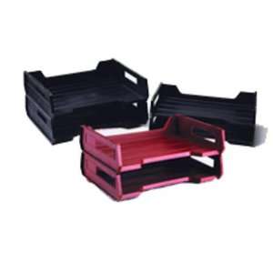  Plastic Desk Trays   Beige, Legal 3/case