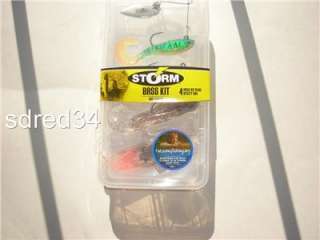 STORM BASS KIT 4 ASSORTED BAITS WITH BOX & FREE SHIP  