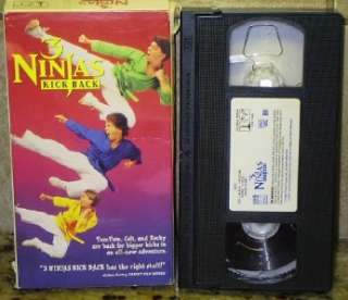 Kick Back 3 NINJAS Movie VHS FREE U.S. SHIPPING 043396796737  