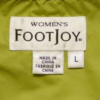 Ladies FOOTJOY Green Golf Windbreaker Jacket Womens L  