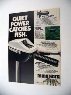 Minn Kota 65 Trolling Motor 1985 print Ad  