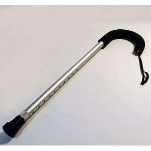 New Apical Medical Quality Walking Cane Silver Curved Adjustible w 