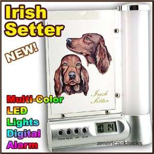   Setter Photo Frame Digital DOG Alarm Clock Light: Kitchen & Dining