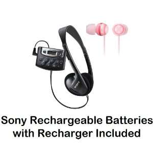   Headphones, Peach Pink Fashion Earbud Headphones & Sony Rechargeable