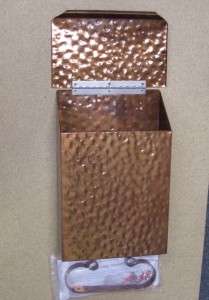Antique Copper Mailbox   Wall Mount Mail Box   Made in USA by Colony 