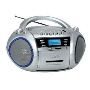   CD/WMA Player, Cassette Recorder, AM/FM Radio with USB/SD/MMC Inputs