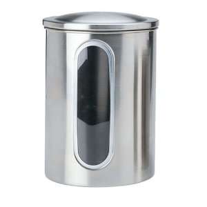   3344 75 4 Quart Window Canister, Stainless Steel