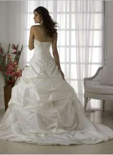 Stock Wedding Dress Bride Gown Prom Dress Custom size  