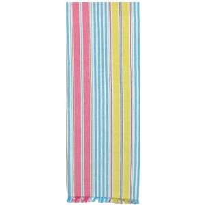   Cotton Colorful Blue Striped Table Runners 12x72 Inches Set of Two