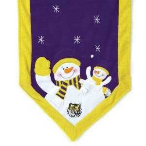   BSS   LSU Tigers NCAA Snowman Table Runner (72x15) 