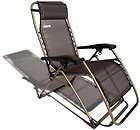 Anti Gravity Outdoor Chaise Lounge Chair Recliner in Black