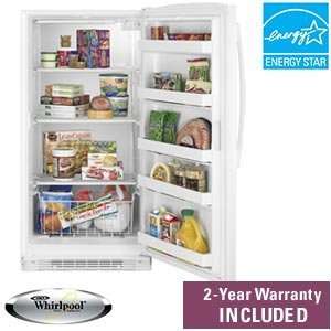  Whirlpool 16CuFt Upright Freezer Manual Defrost Front 