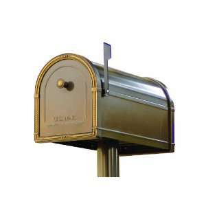  Mailboxes 5582Z 10 Avalon Post Mount Mailbox, Bronze with Antique 