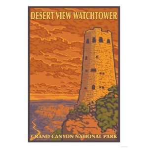 Desert Watchtower, Grand Canyon, Arizona Giclee Poster 