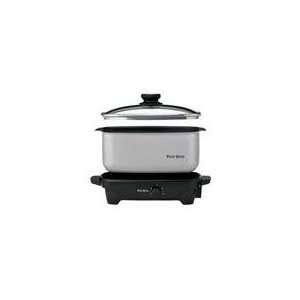 West Bend 84905 Stainless Steel Oblong Slow Cooker  
